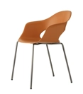 Lady B - Gambe Cromo - Ottone Satinato - Nikel Nero Lucido Sedie in plastica di design Scab 4